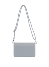Janice - Sac porté travers à rabat Gris bleu