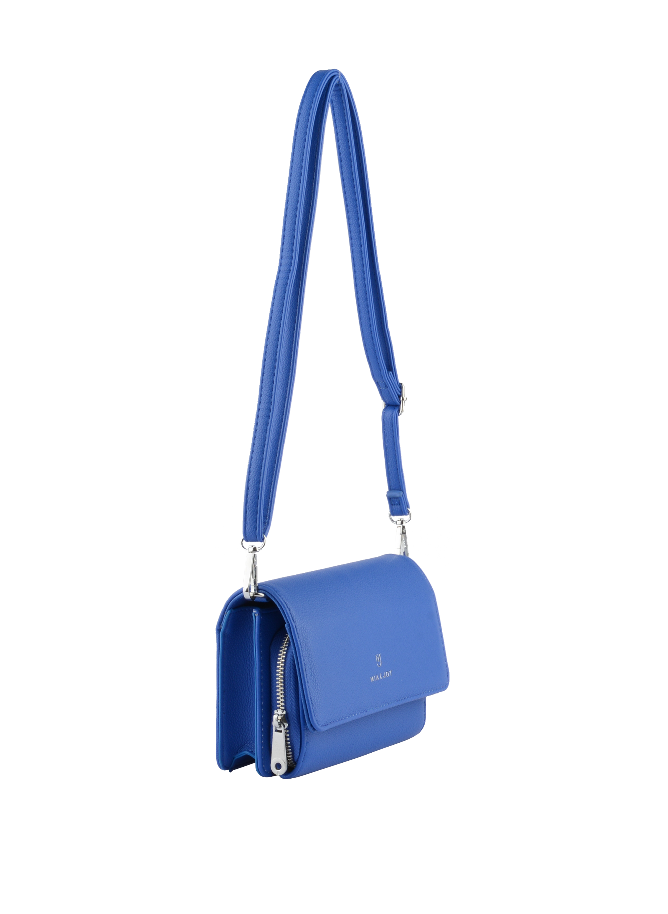 Janice - Sac porté travers à rabat Bleu roi