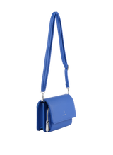 Janice - Sac porté travers à rabat Bleu roi