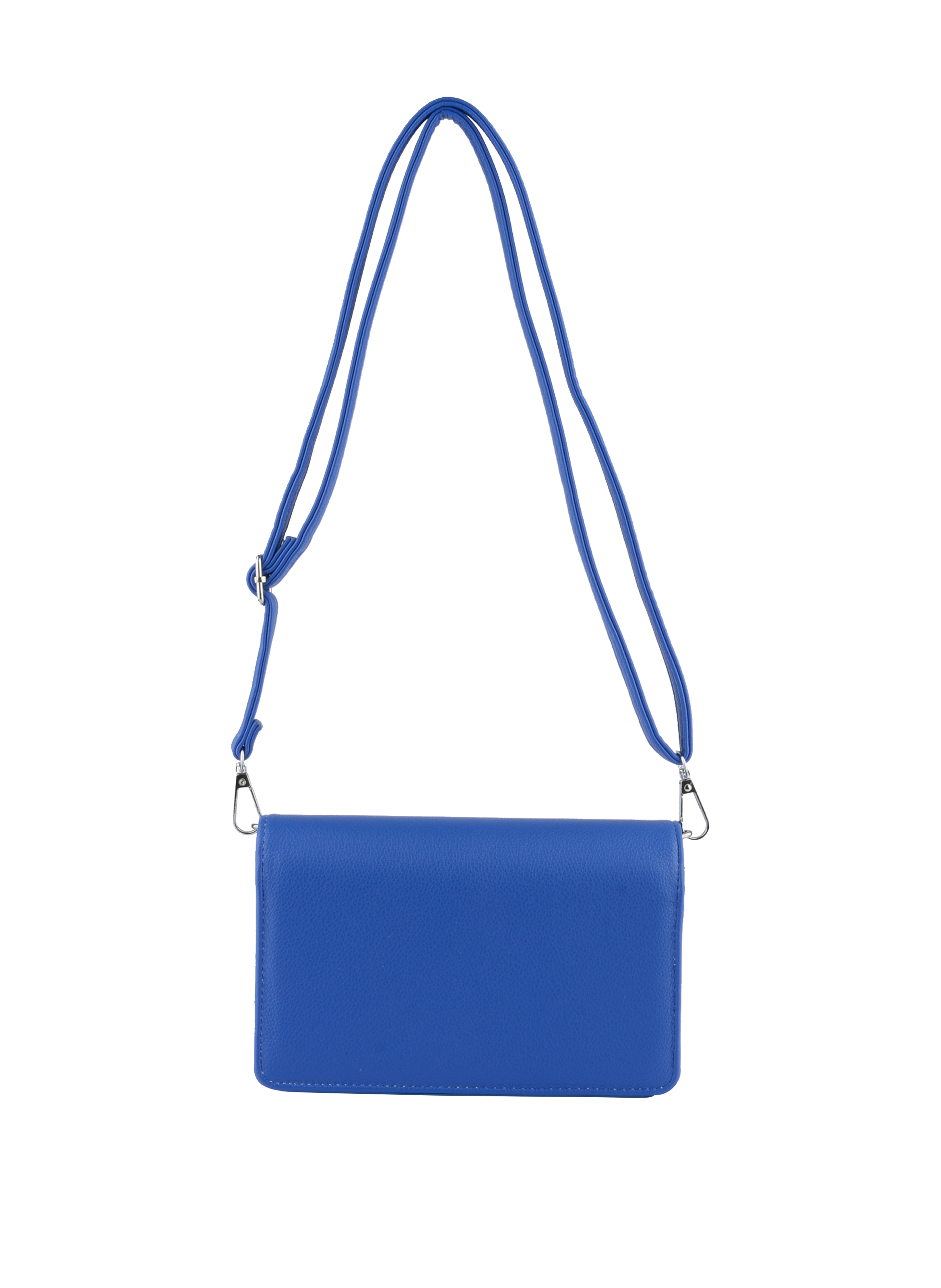 Janice - Sac porté travers à rabat Bleu roi