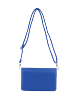Janice - Sac porté travers à rabat Bleu roi