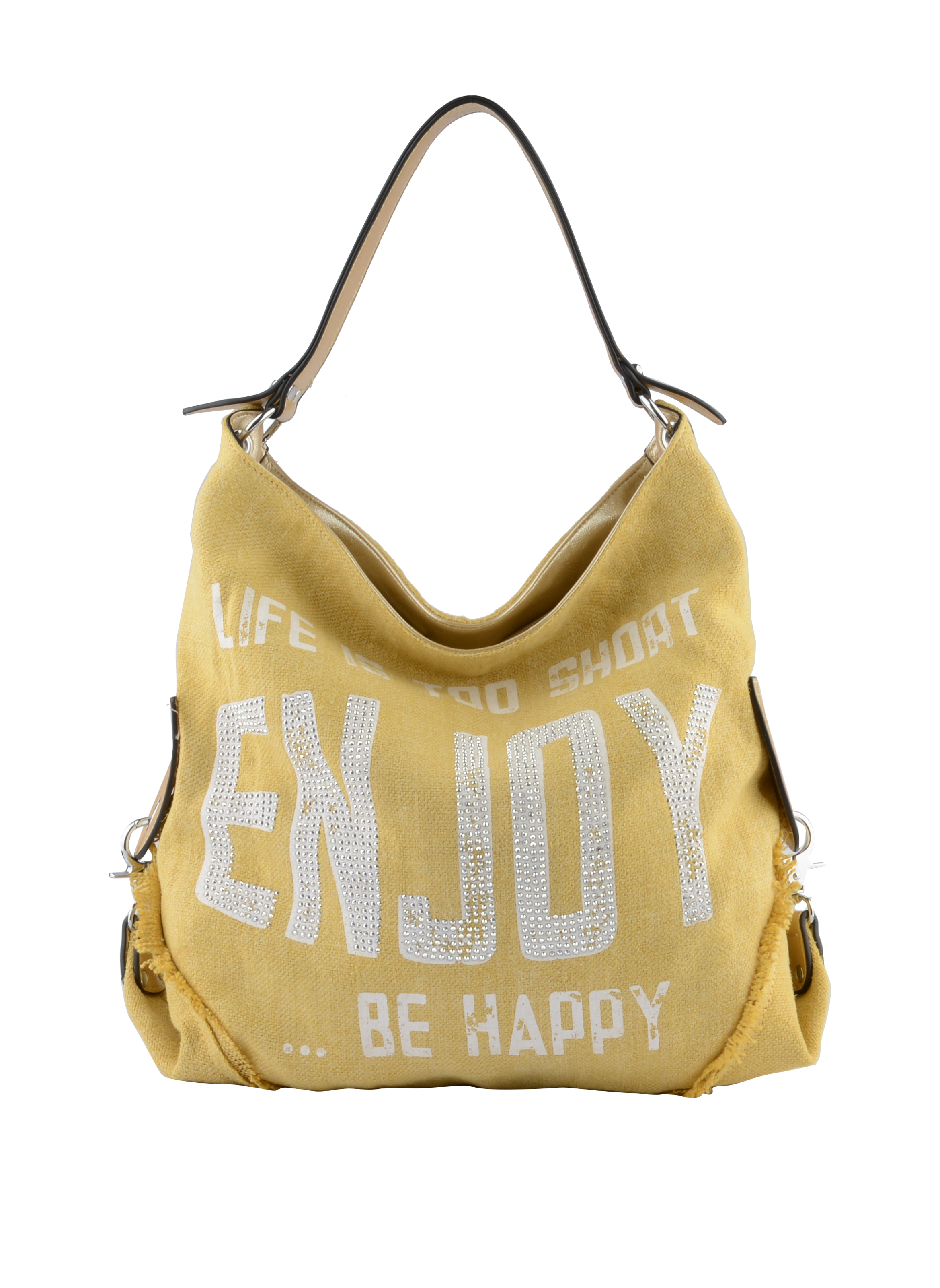 Hailey strass - Sac porté épaule Jaune