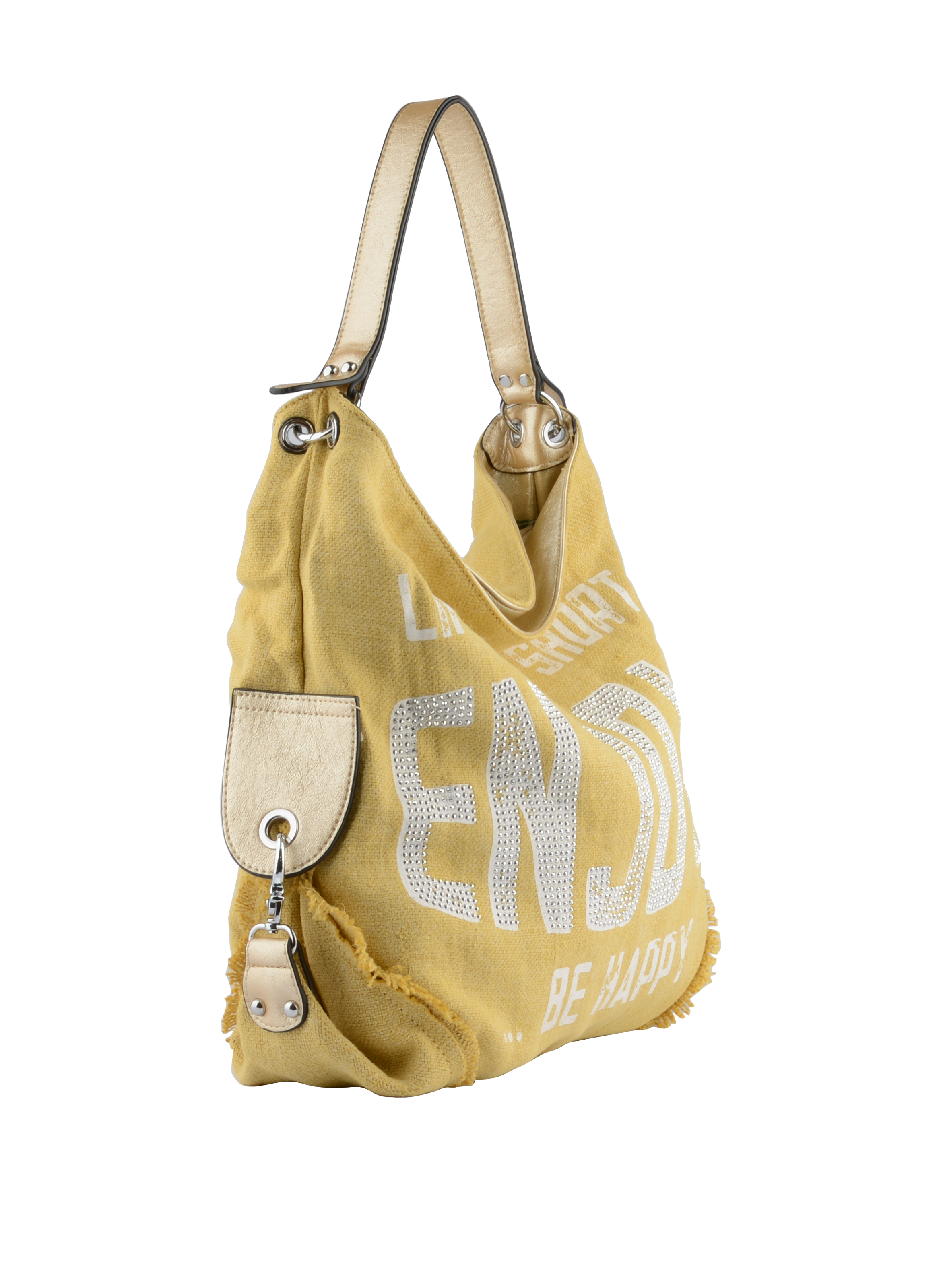 Hailey strass - Sac porté épaule Jaune