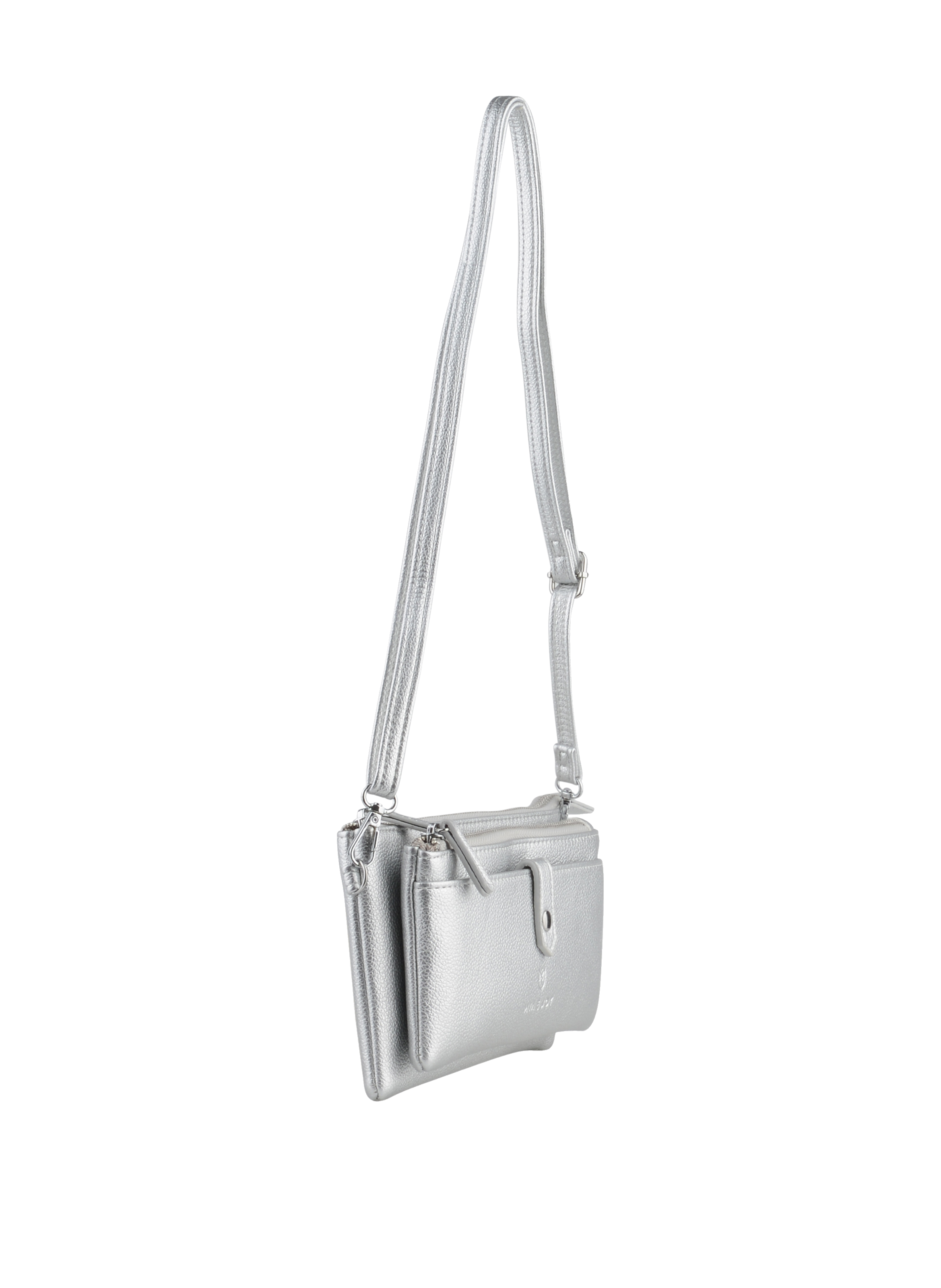 Milène - Sac porté travers Argent