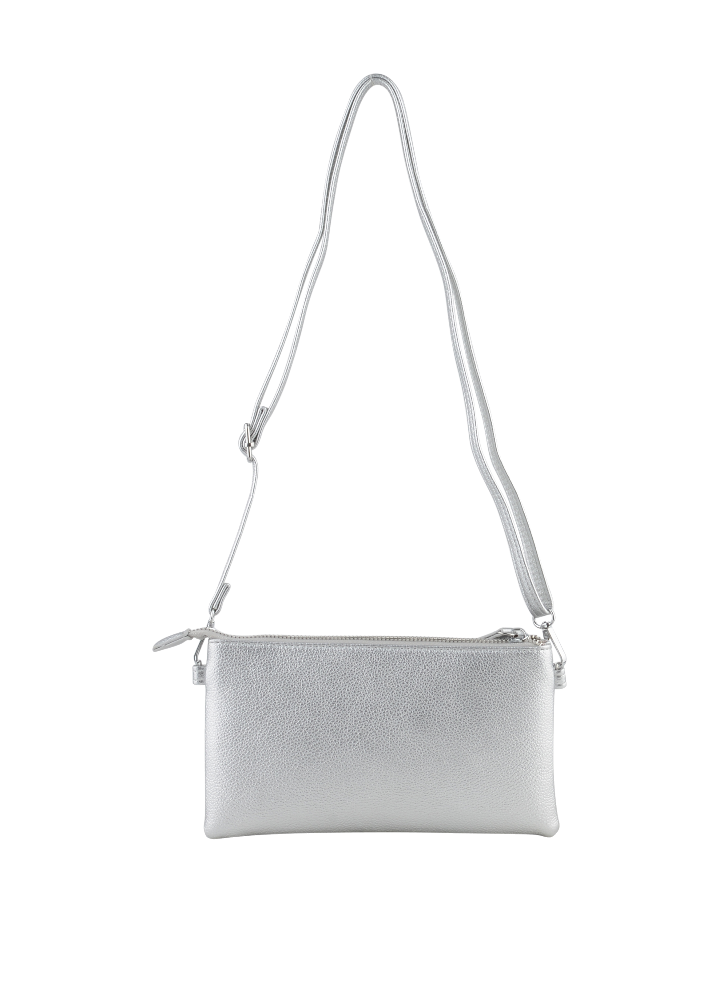 Milène - Sac porté travers Argent