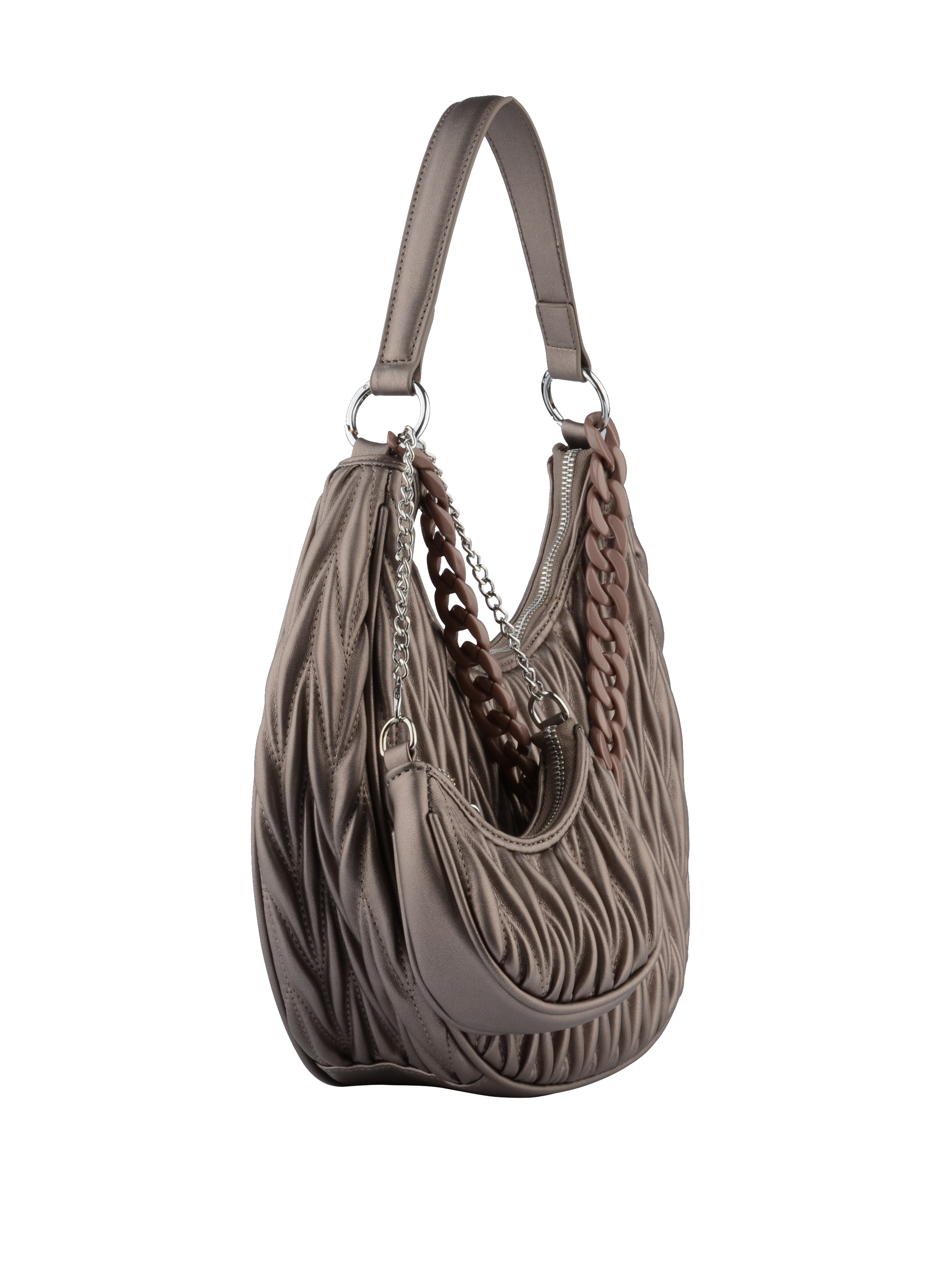 Lindsay - Sac porté épaule bronze