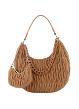 Lindsay - Sac porté épaule camel