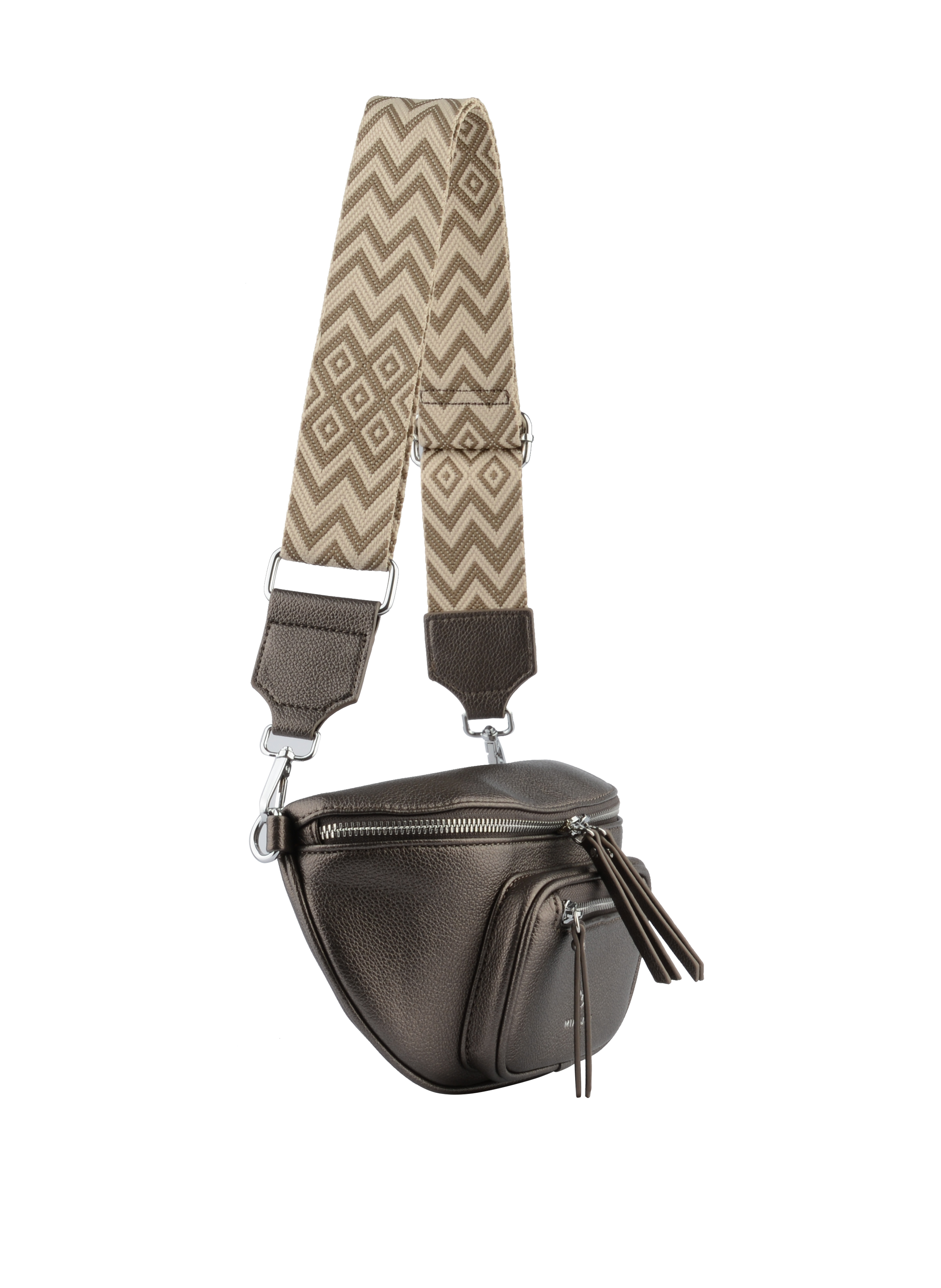Nirine - Sac porté travers bronze