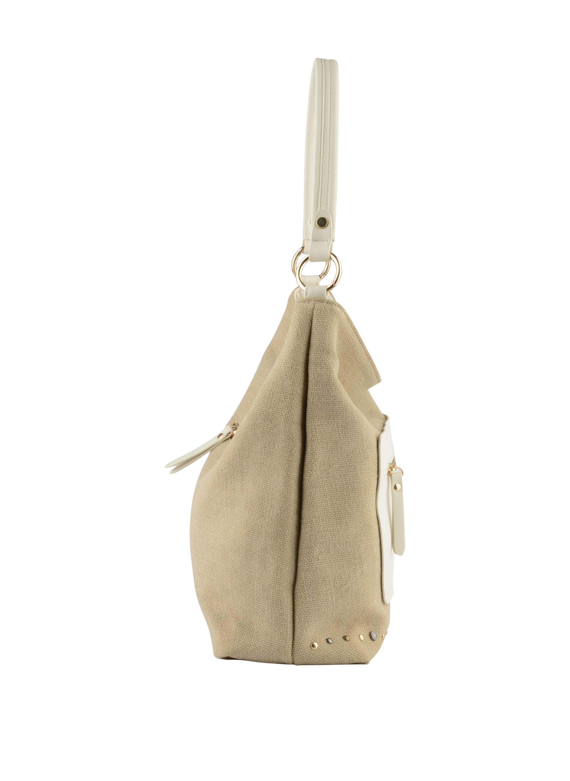 Inaya - Sac porté épaule Beige