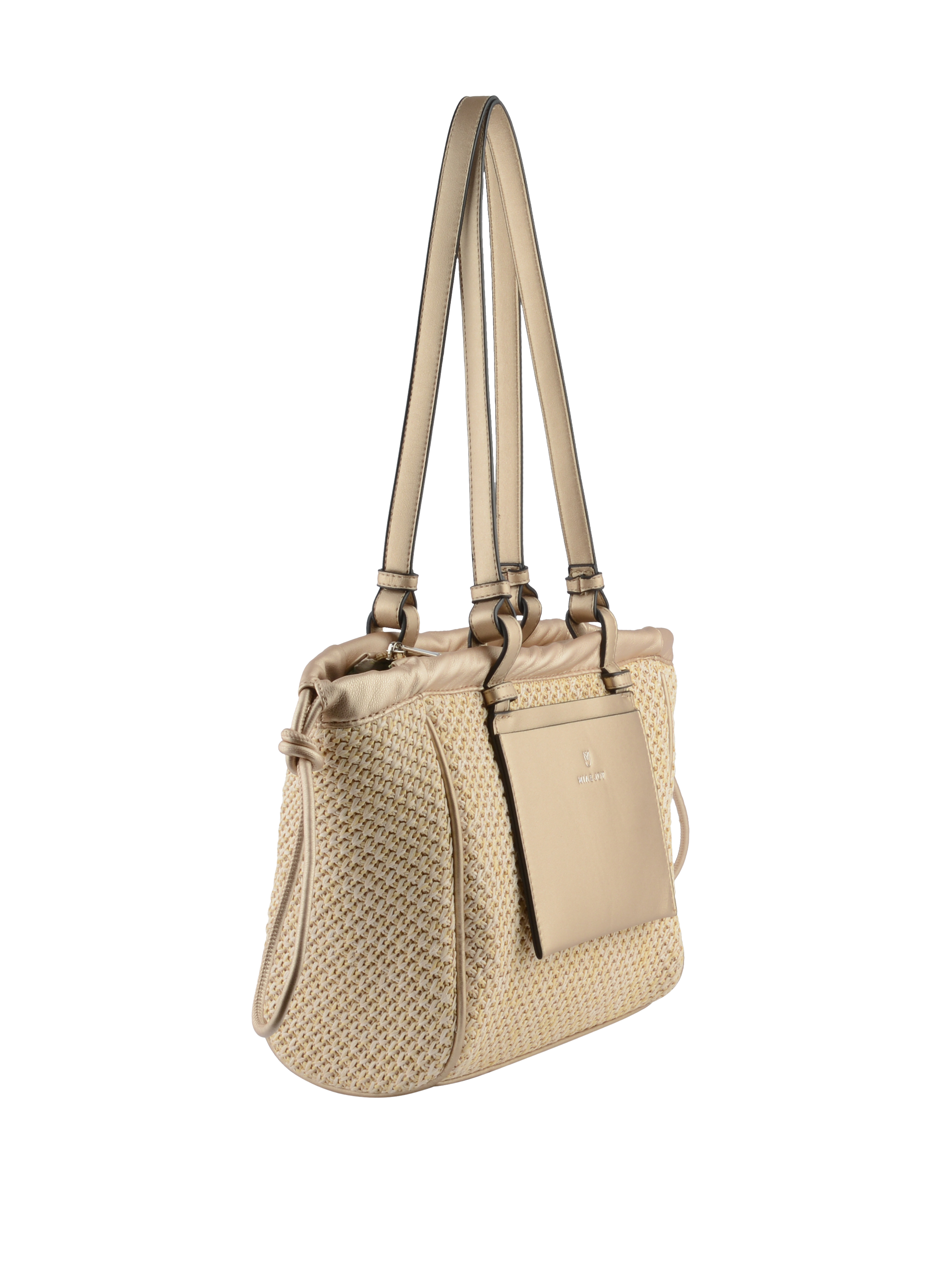 Ollie - Sac porté épaule Beige/Or