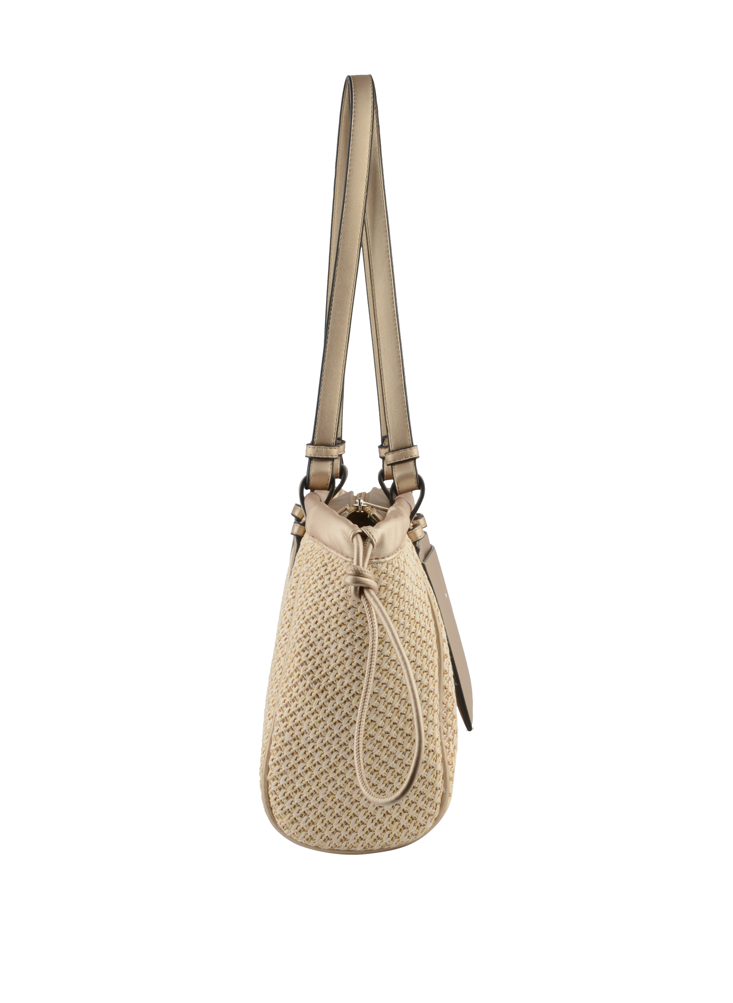 Ollie - Sac porté épaule Beige/Or