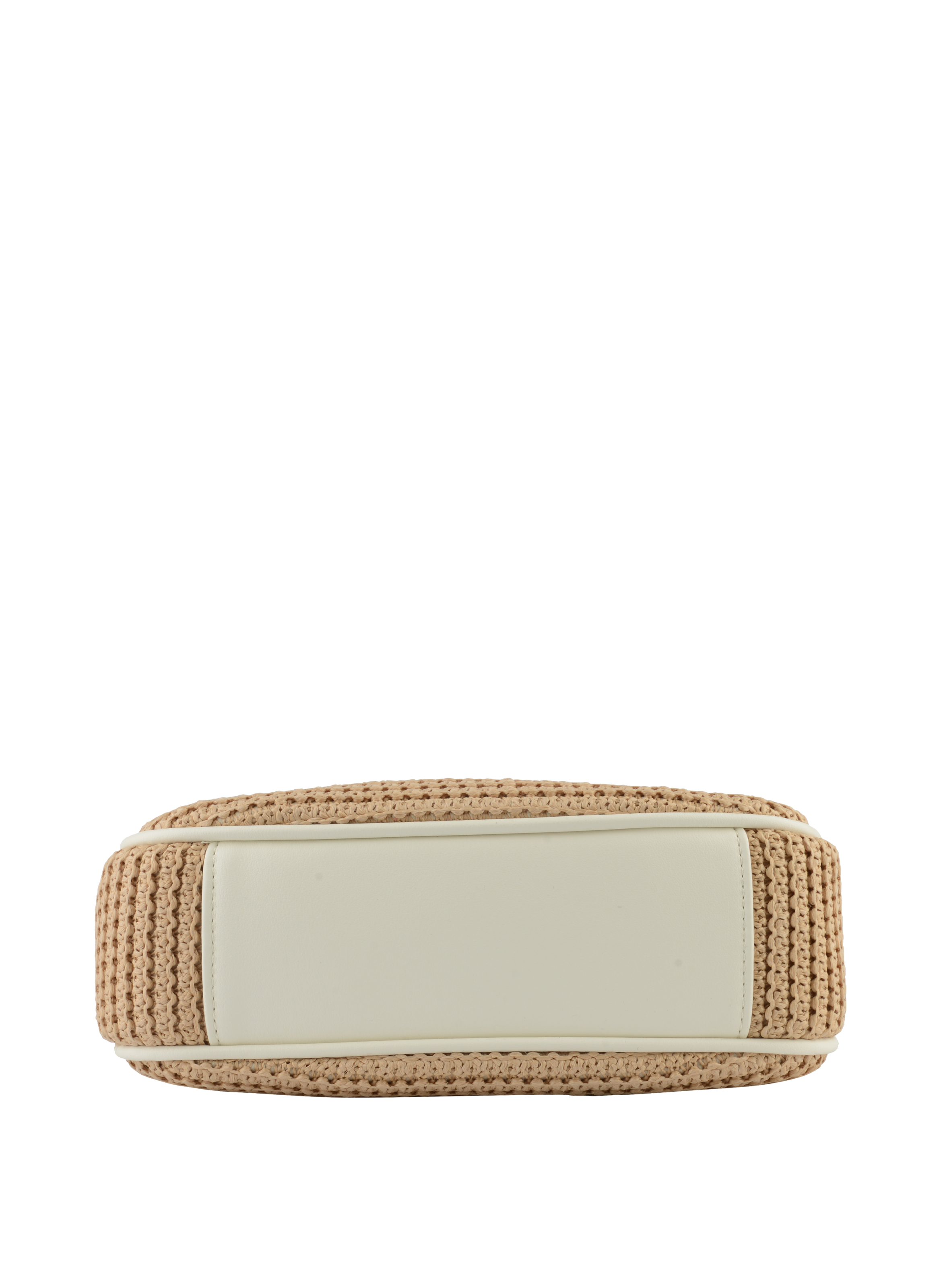Margaret - Sac porté épaule Beige/Blanc