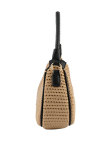 Margaret - Sac porté épaule Beige/Noir