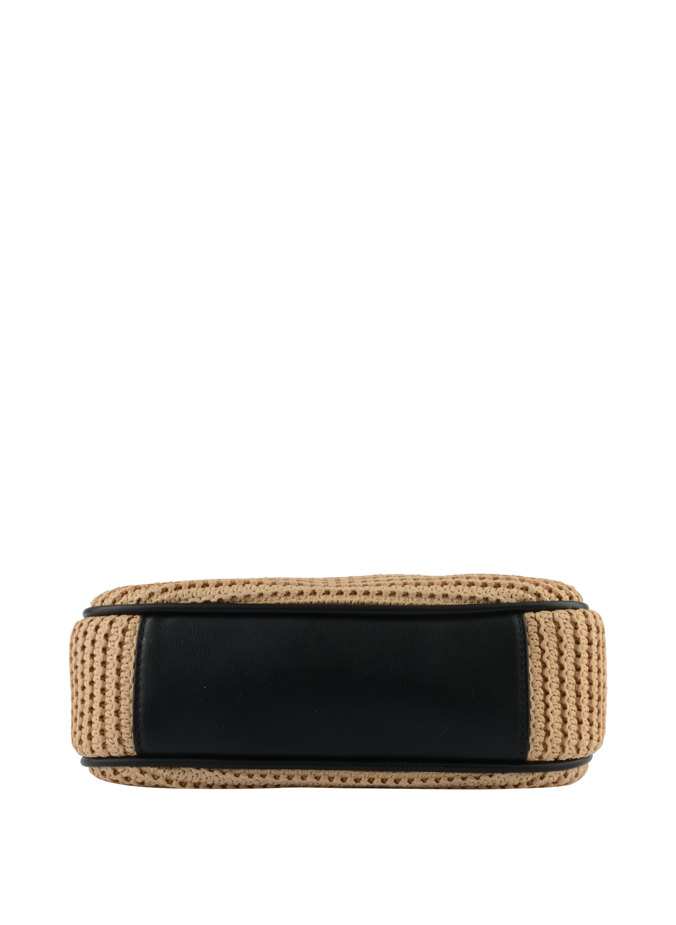 Margaret - Sac porté épaule Beige/Noir
