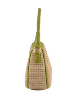 Margaret - Sac porté épaule Beige/Vert