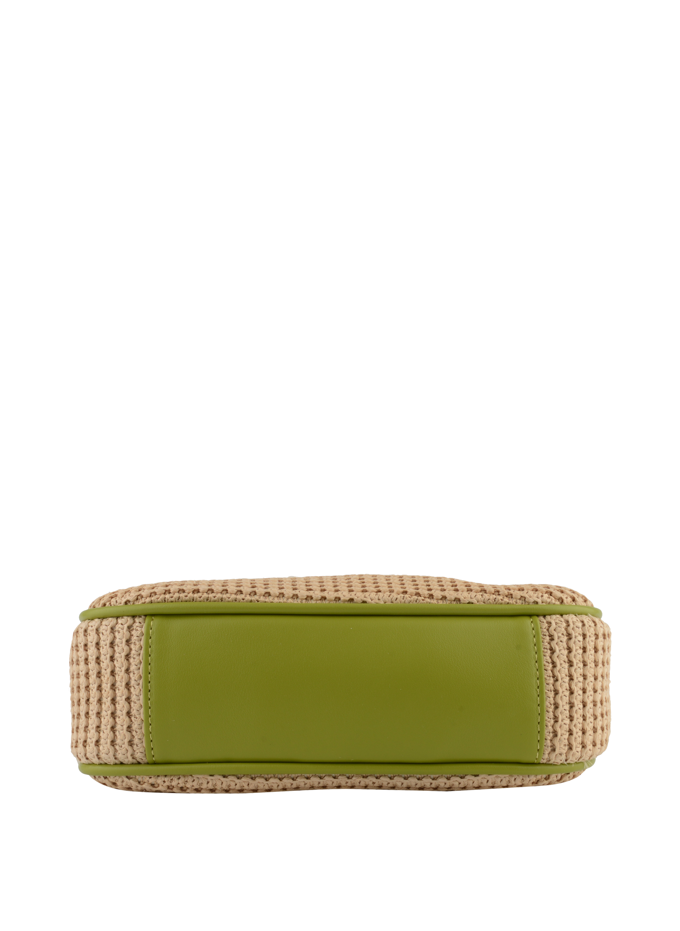 Margaret - Sac porté épaule Beige/Vert