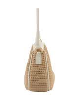 Margaret - Sac porté épaule Beige/Blanc