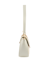 Margaret - Sac porté épaule Beige/Blanc