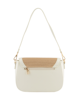 Margaret - Sac porté épaule Beige/Blanc