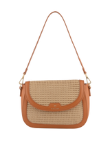 Margaret - Sac porté épaule Beige/Camel