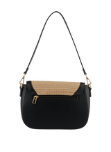 Margaret - Sac porté épaule Beige/Noir