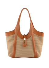 Margaret - Sac porté épaule Beige/Camel