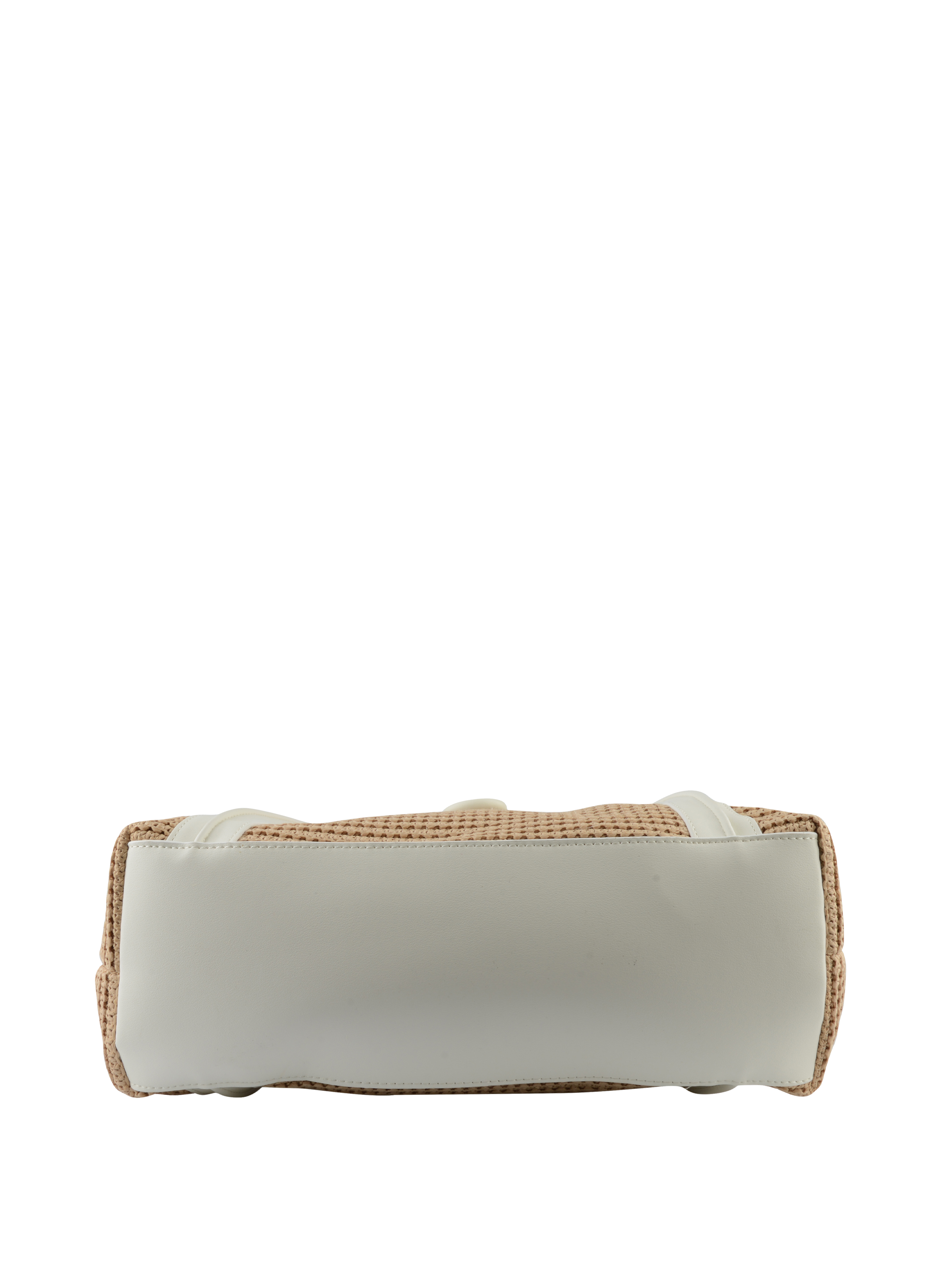Margaret - Sac porté épaule Beige/Blanc