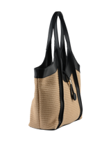 Margaret - Sac porté épaule Beige/Noir