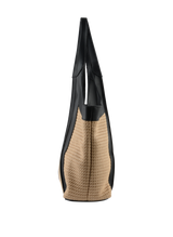 Margaret - Sac porté épaule Beige/Noir