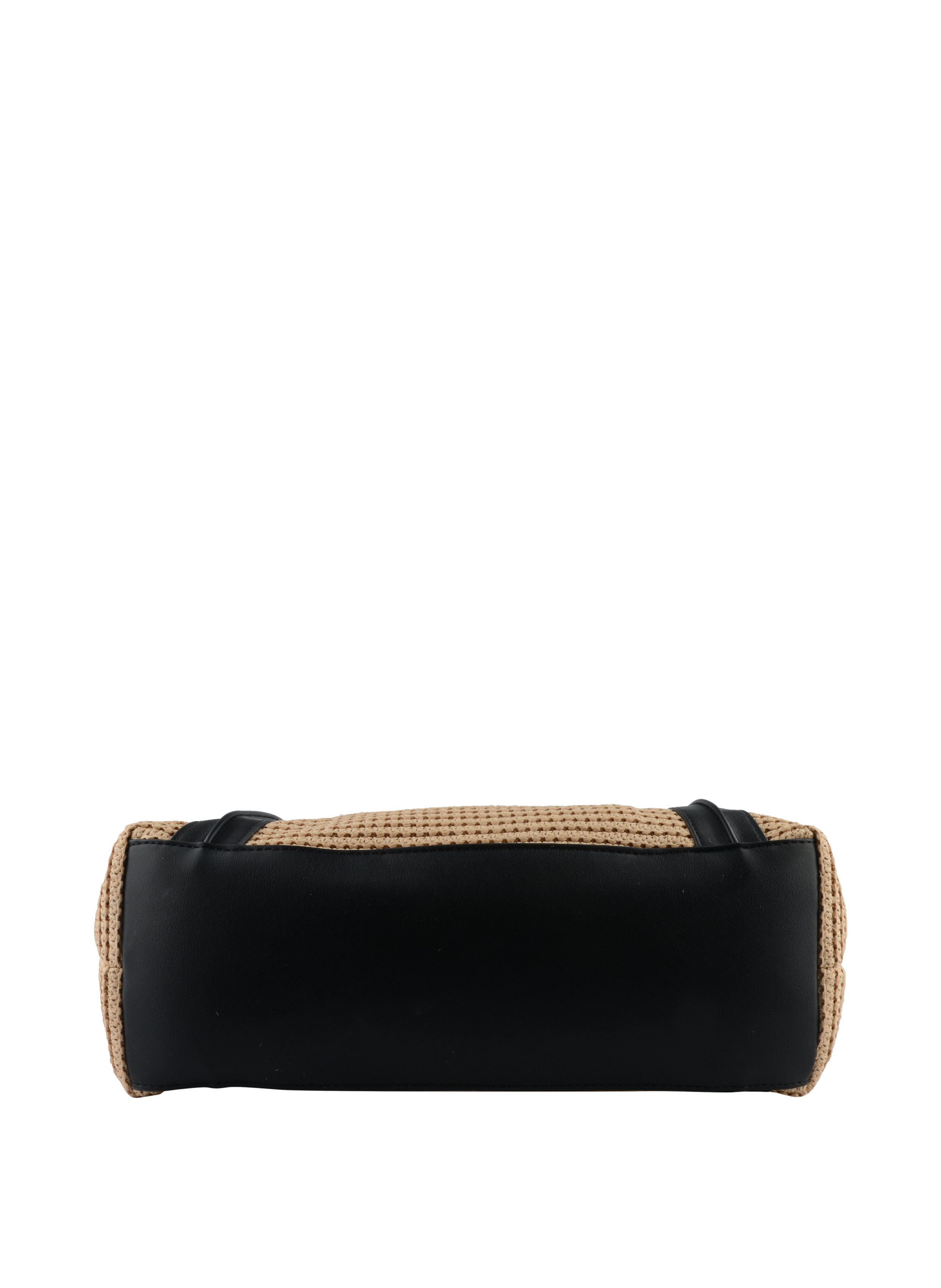 Margaret - Sac porté épaule Beige/Noir