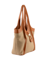 Margaret - Sac porté épaule Beige/Camel
