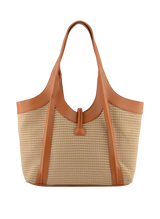 Margaret - Sac porté épaule Beige/Camel