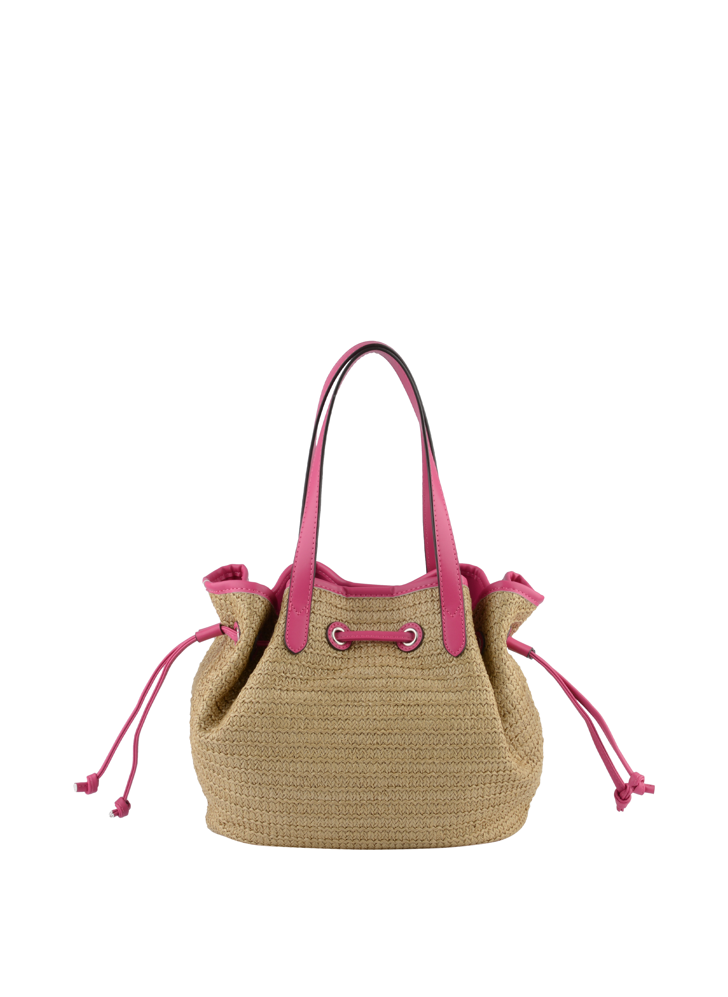 Willina - Sac porté épaule Beige/Fuschia