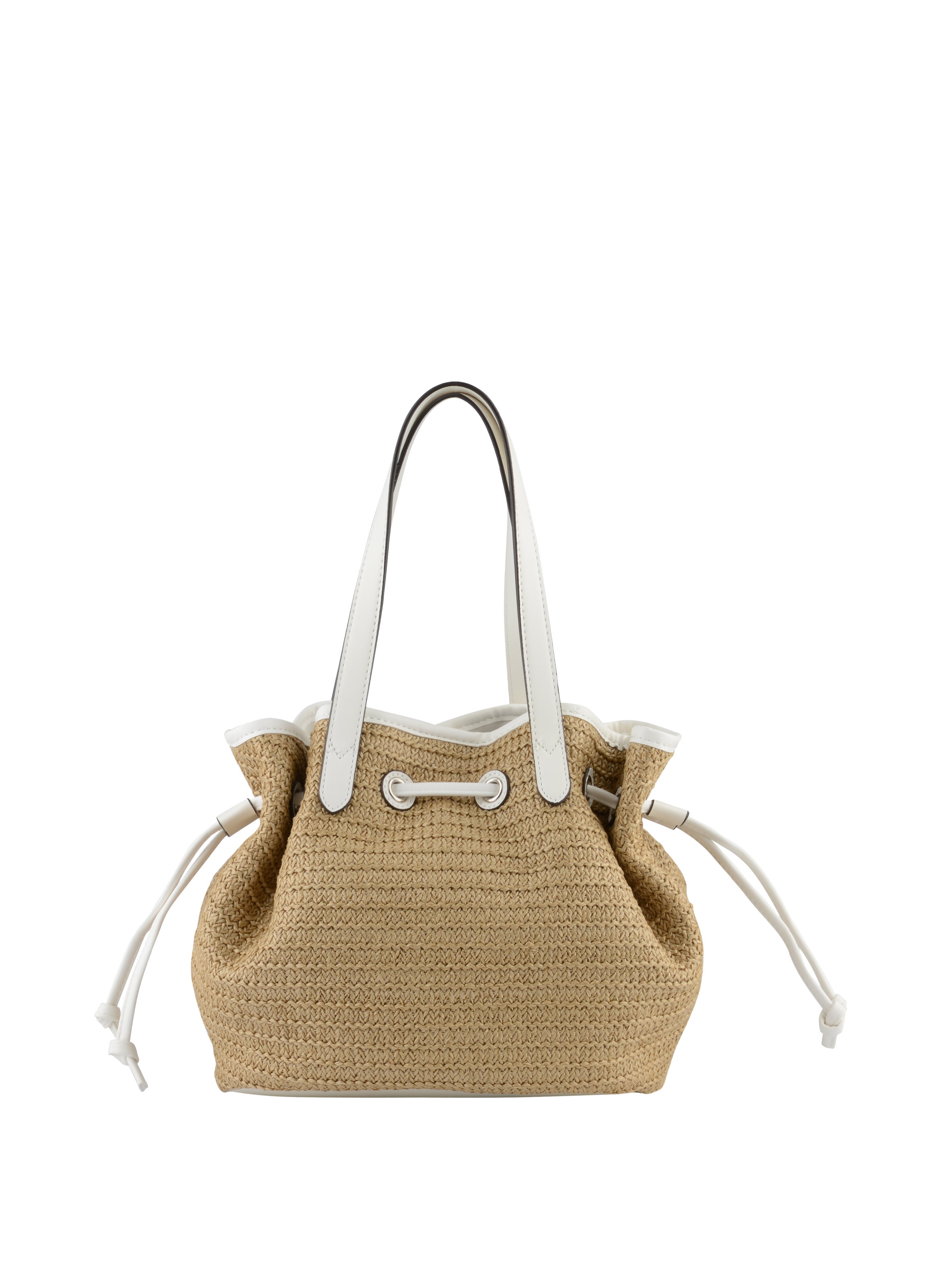 Willina - Sac porté épaule Beige/Blanc