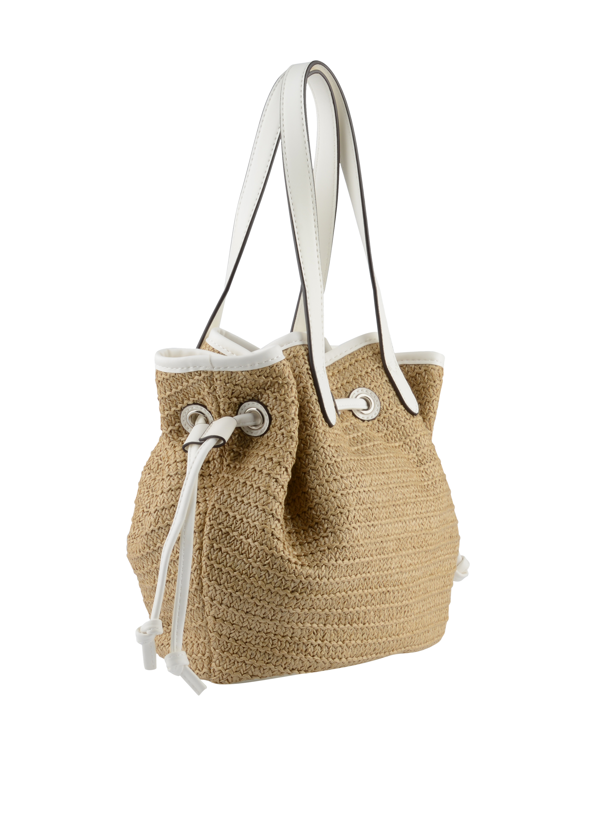 Willina - Sac porté épaule Beige/Blanc