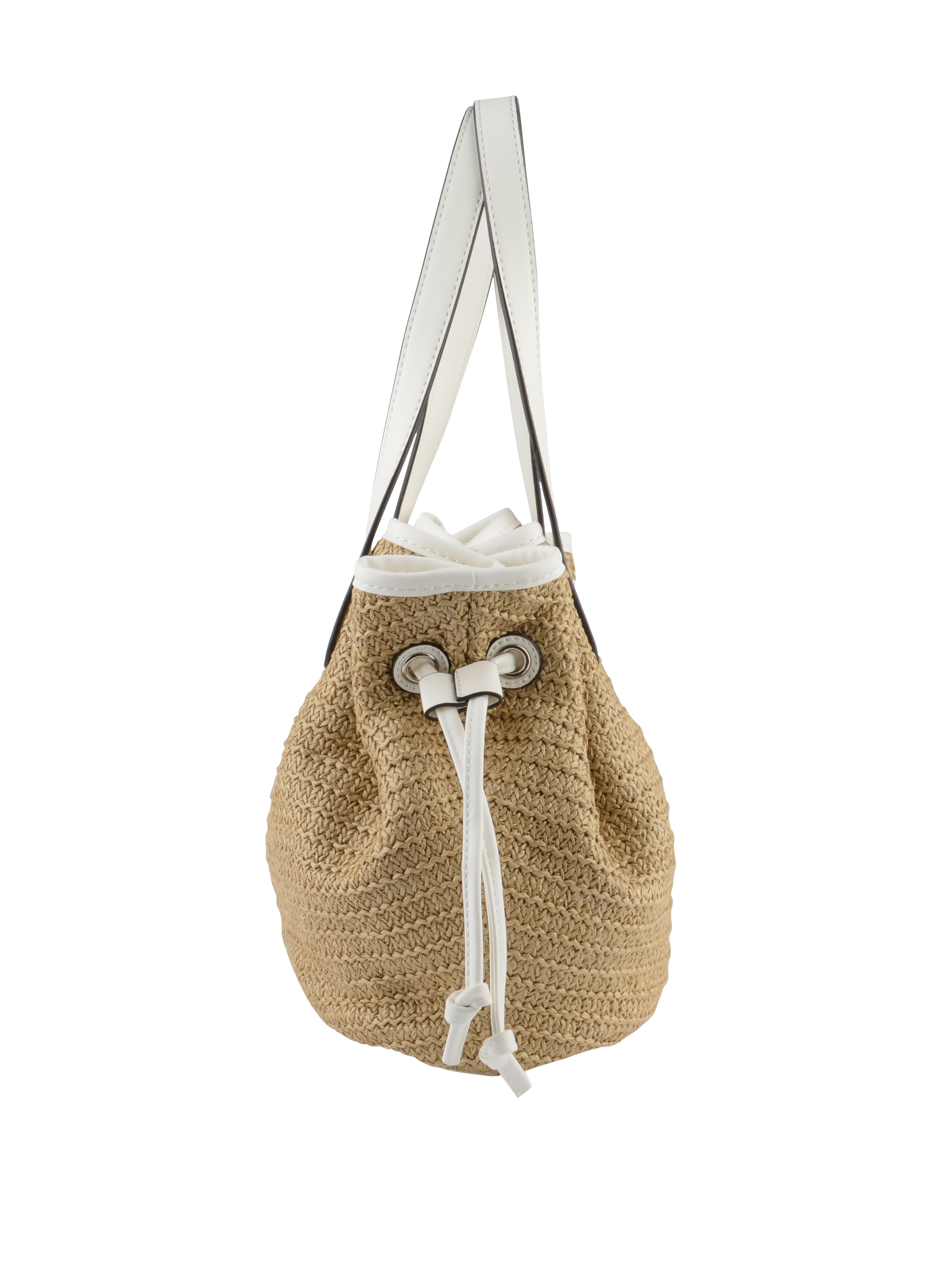 Willina - Sac porté épaule Beige/Blanc