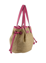 Willina - Sac porté épaule Beige/Fuschia
