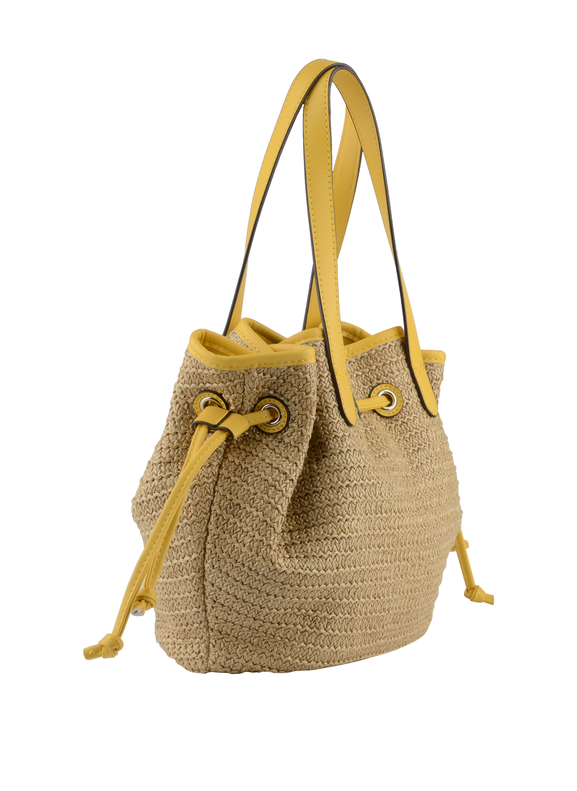 Willina - Sac porté épaule Beige/Jaune