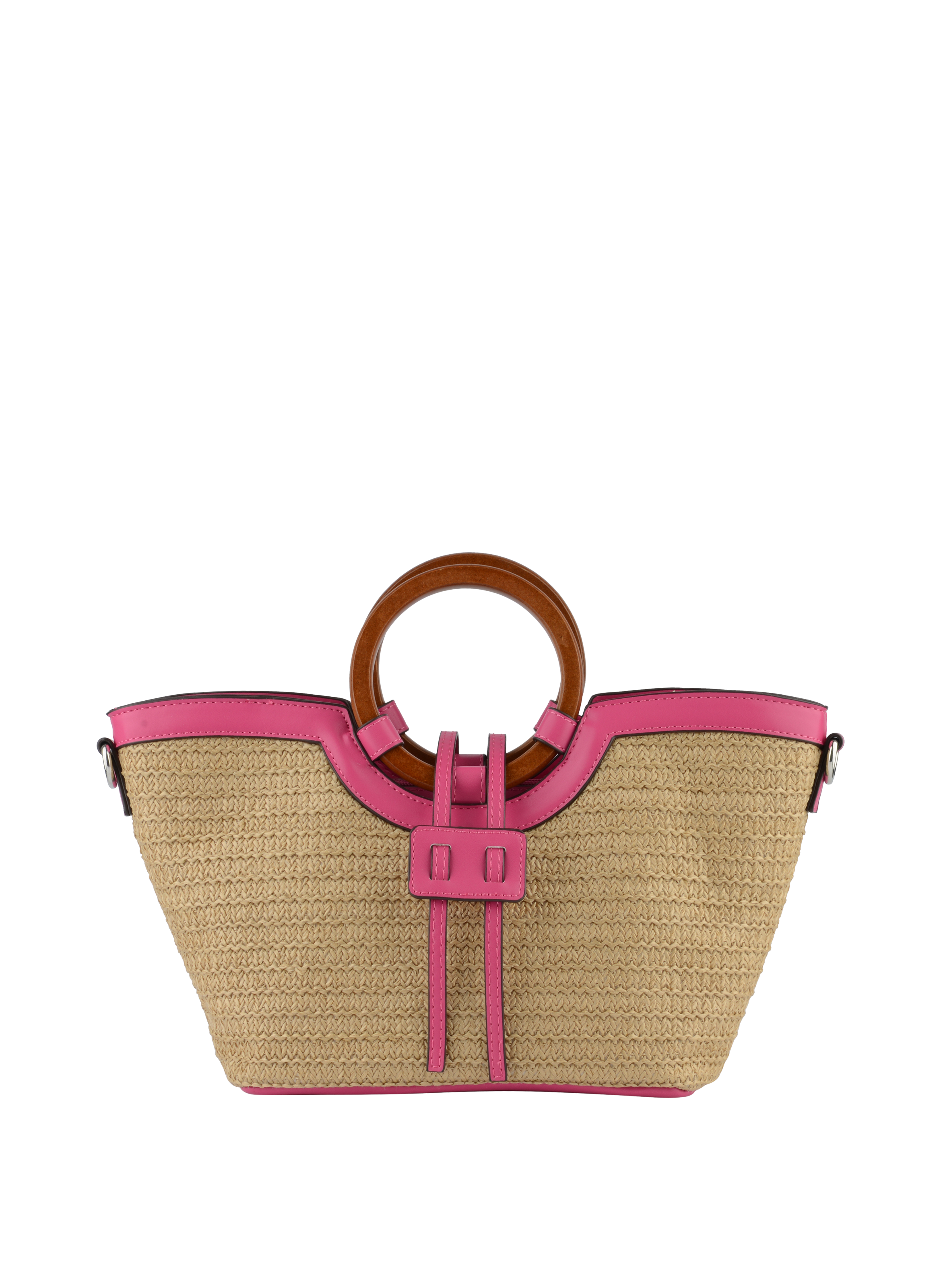 Willina -Sac porté main Beige/Fuschia