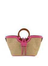 Willina -Sac porté main Beige/Fuschia