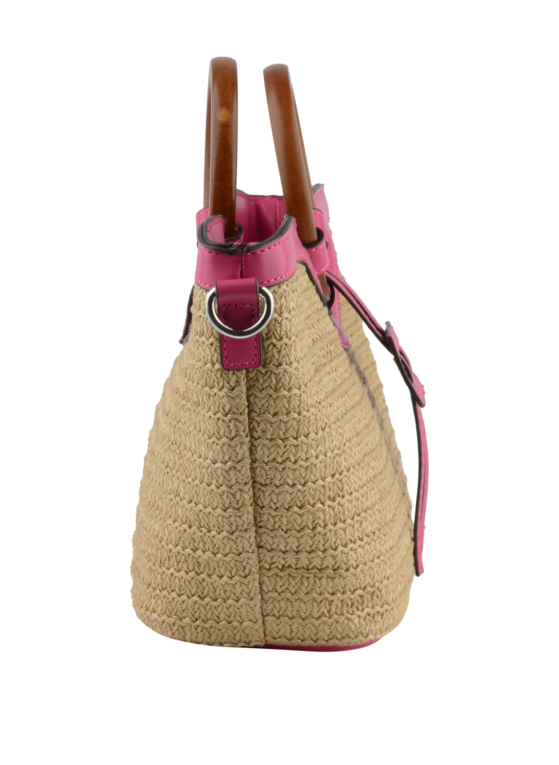 Willina -Sac porté main Beige/Fuschia