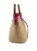 Willina -Sac porté main Beige/Fuschia