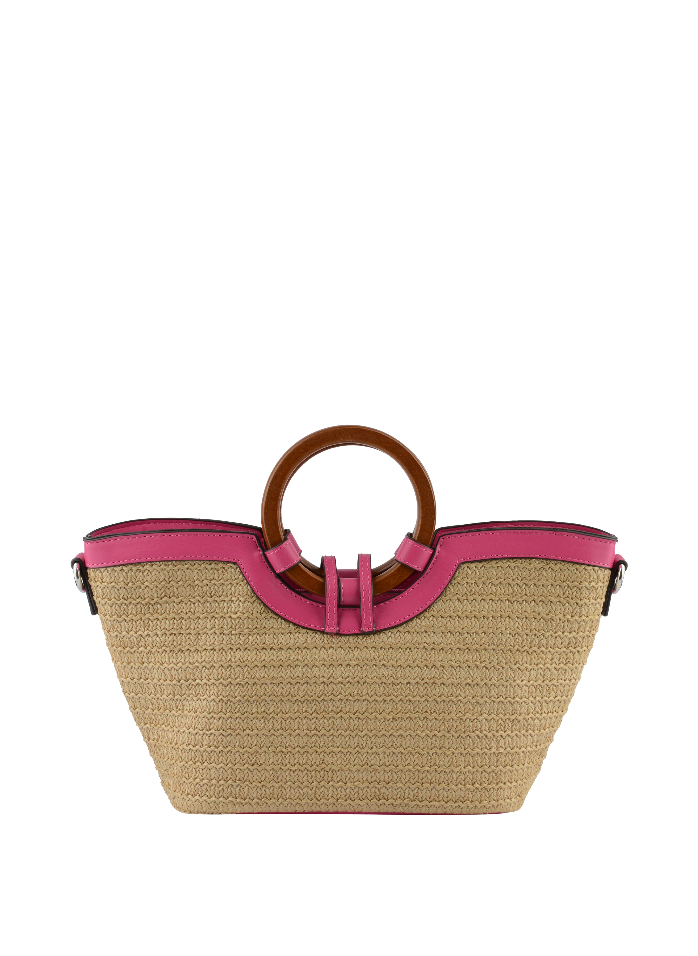 Willina -Sac porté main Beige/Fuschia