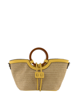 Willina -Sac porté main Beige/Jaune