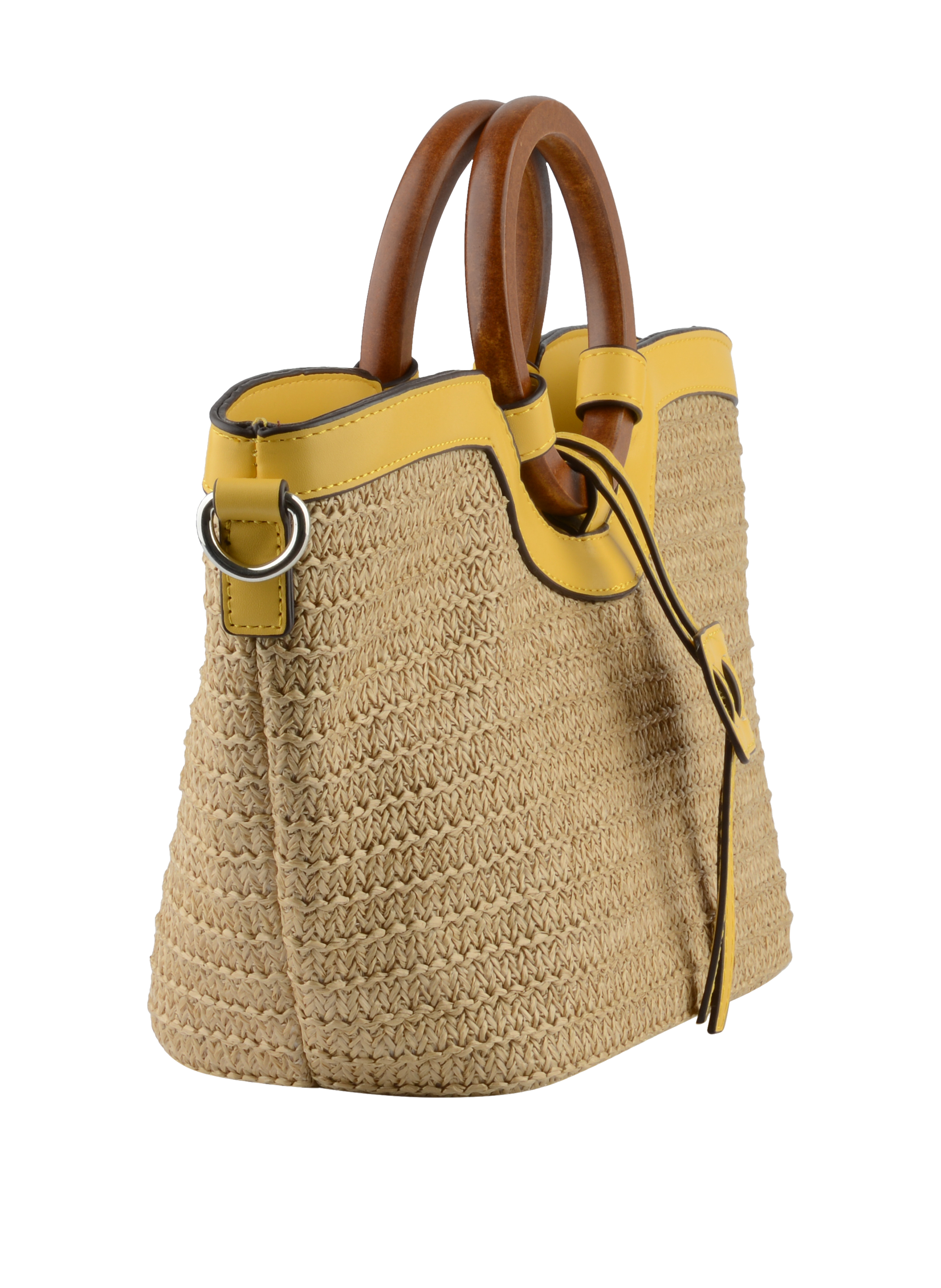 Willina -Sac porté main Beige/Jaune