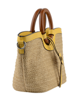 Willina -Sac porté main Beige/Jaune