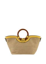 Willina -Sac porté main Beige/Jaune