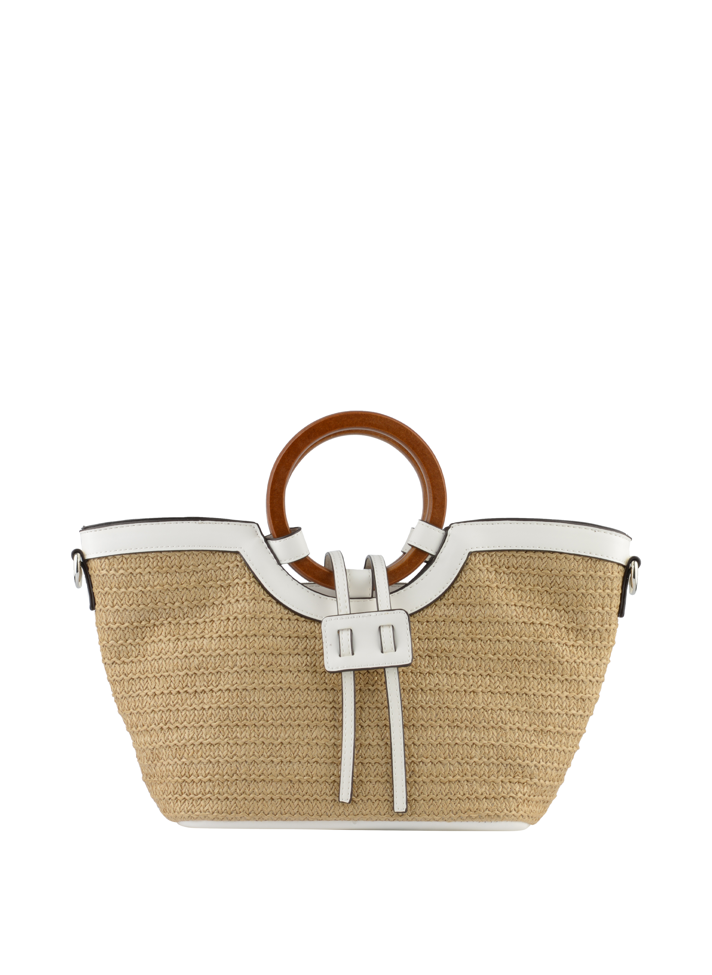Willina -Sac porté main Beige/Blanc