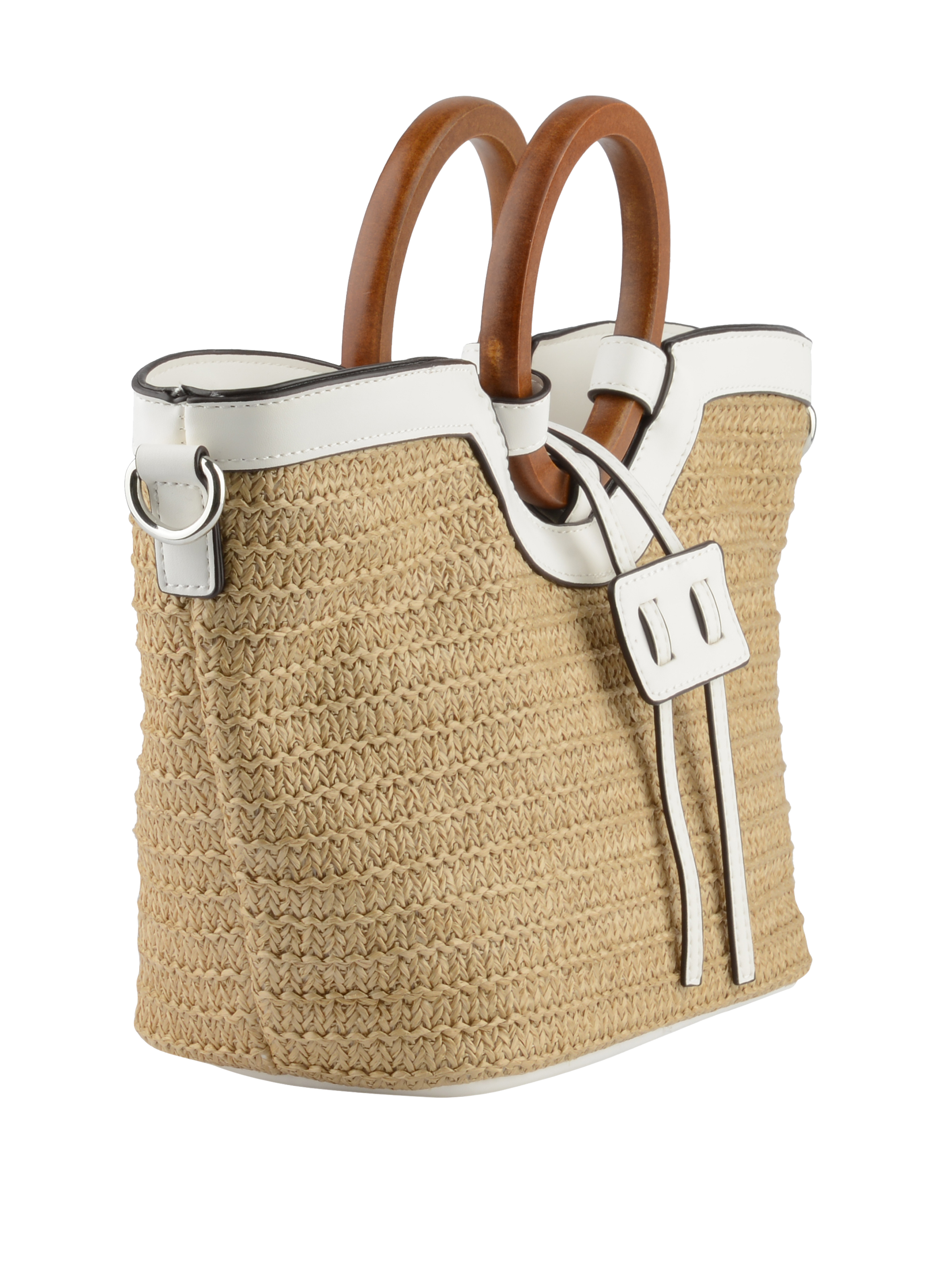 Willina -Sac porté main Beige/Blanc