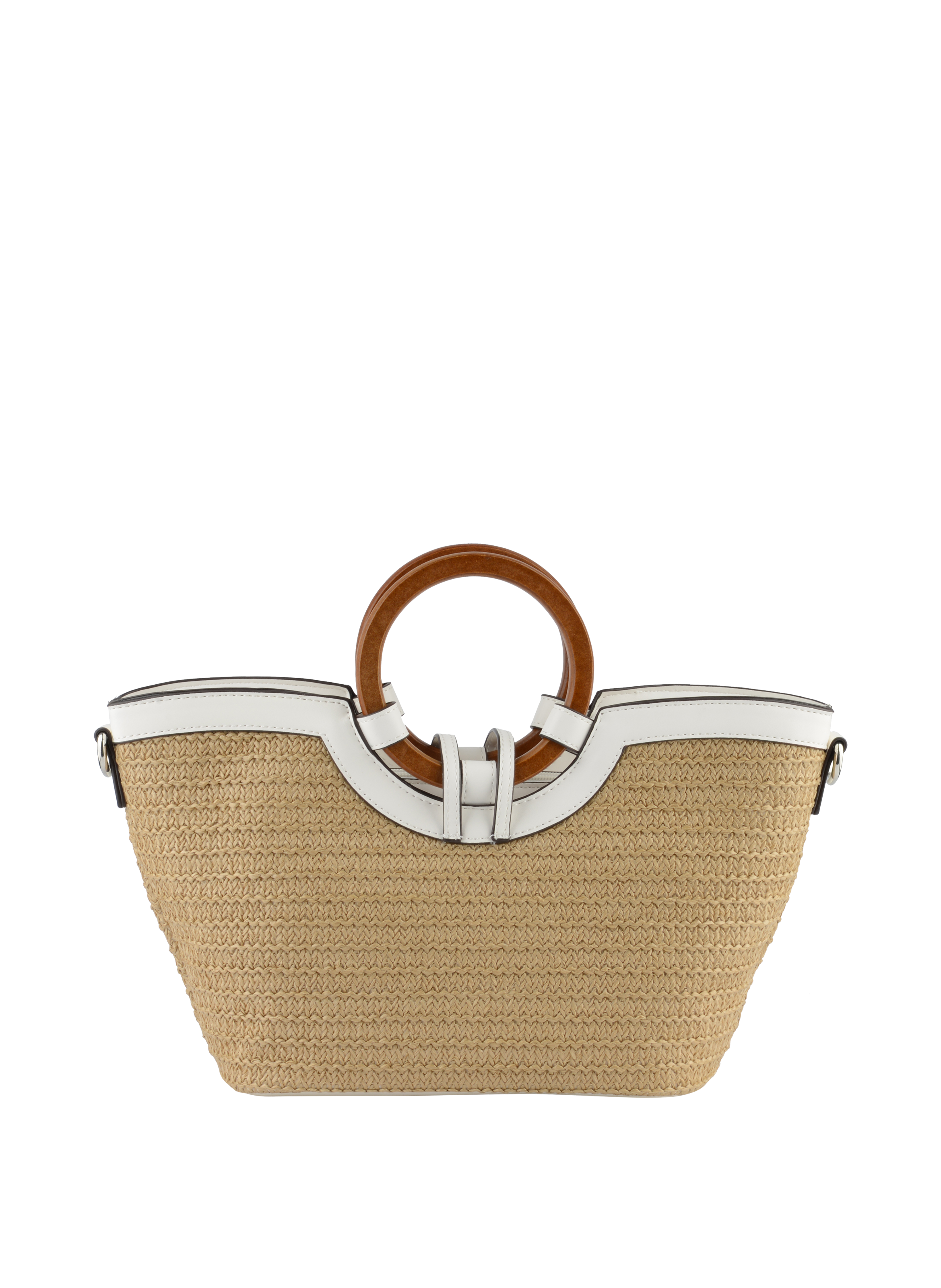 Willina -Sac porté main Beige/Blanc